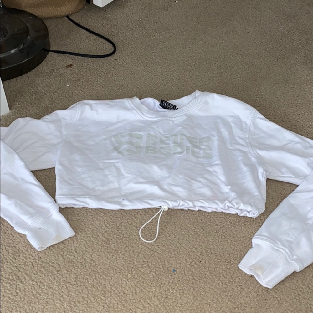 Better bodies crop hoodie